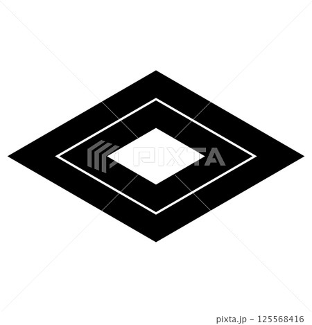 家紋です。入れ子菱といいます。 家紋です。入れ子菱といいます。 125568416