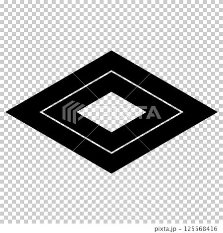 家紋です。入れ子菱といいます。 家紋です。入れ子菱といいます。 125568416