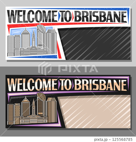 Vector layout for Brisbane 125568785