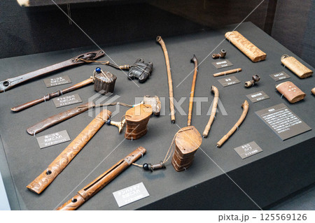 アイヌ民族の喫煙具展示 アイヌ民族の喫煙具展示 125569126