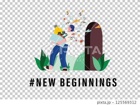 新生活をスタートする男性 125569312