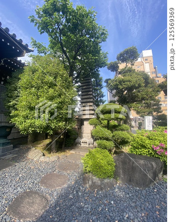 足立区の観音寺の園庭 125569369