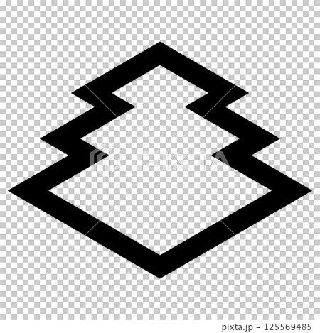 家紋です。中陰三階菱といいます。 125569485