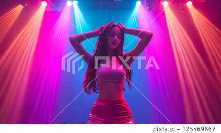女性アイドル風のポートレート	 125569867