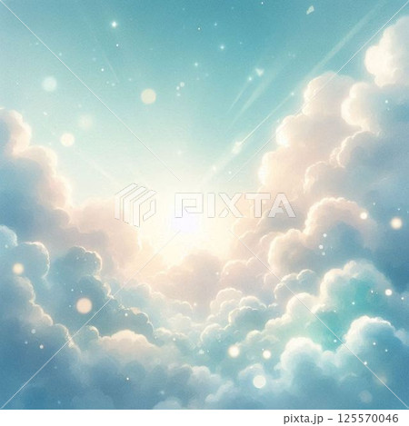 雲に隠れる太陽 125570046