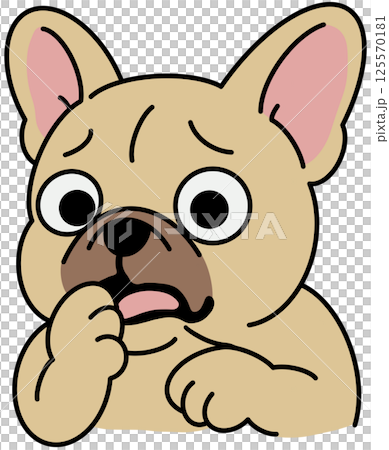 French bulldogs Cute toy dogs with funny muzzles. Adorable puppies play, rest, relax, have fun. Amusing pets, domestic animals. Flat isolated vector illustration on white French bulldogs Cute toy dogs with funny muzzles. Adorable puppies play, rest, relax, have fun. Amusing pets, domestic animals. Flat isolated vector illustration on white 125570181