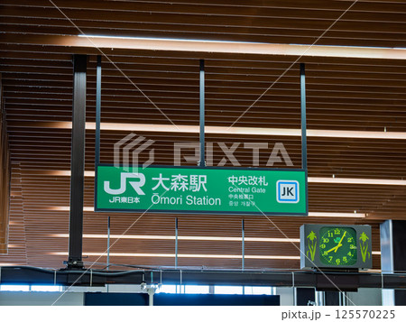 JR大森駅　中央改札の案内表示 125570225