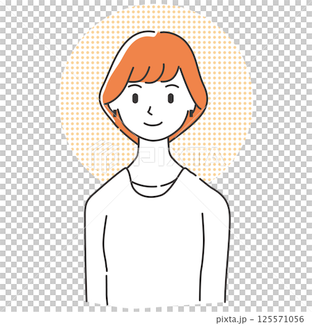 A woman with a smile 125571056