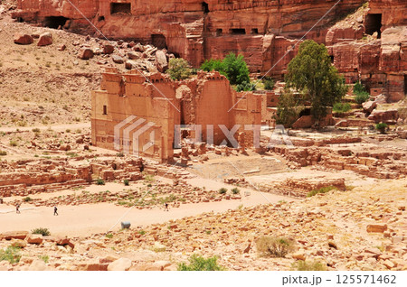 Ruins of ancient temples in Petra, Jordan Ruins of ancient temples in Petra, Jordan 125571462