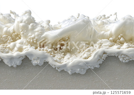 Creamy Splash Explosion with Bubbles and Foam. AI-generated item 125571659