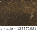High-resolution black and white grunge texture with rough, cracked, and scratched surface details. Perfect for backgrounds, overlays, posters, album covers, vintage design 125571681