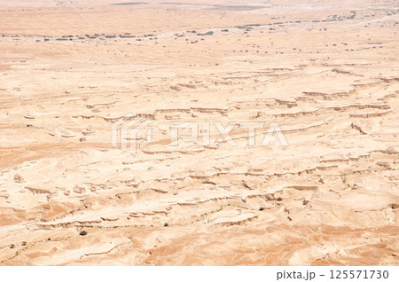 Desert by the Dead Sea in Masada, Israel 125571730