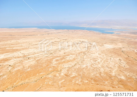 Desert by the Dead Sea in Masada, Israel Desert by the Dead Sea in Masada, Israel 125571731