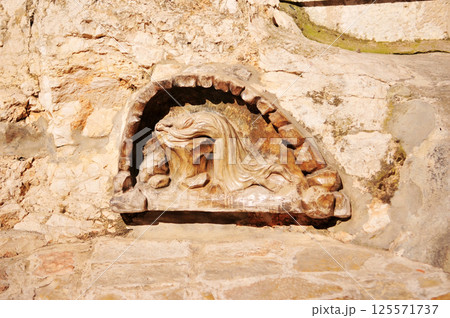The famous Jesus sculpture in the Church of nations in Jerusalem, Israel The famous Jesus sculpture in the Church of nations in Jerusalem, Israel 125571737