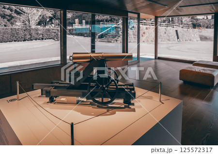March 23 2025 Modern Room Interior Overlooking Scenic Outdoors Through 125572317