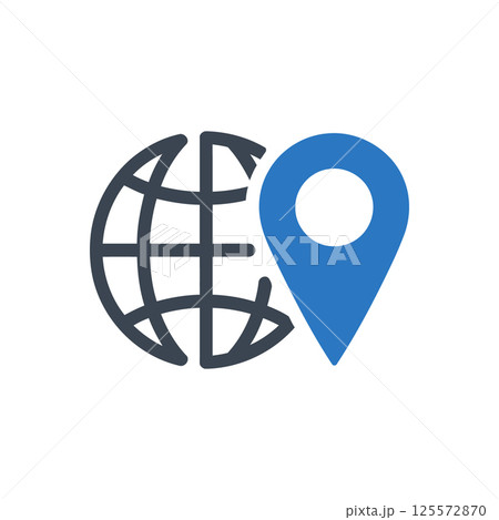 Global Locator Icon 125572870