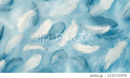水色の羽のイメージ 125572970