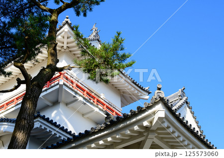 御隅櫓と青空 千秋公園久保田城 秋田市 御隅櫓と青空 千秋公園久保田城 秋田市 125573060