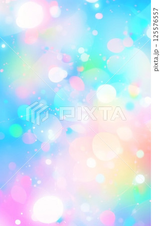 カラフルな玉ボケ背景  背景素材  125576557