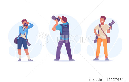 Diverse Photographers Capturing Special Moments in Unique Style and Creative Expression 125576744