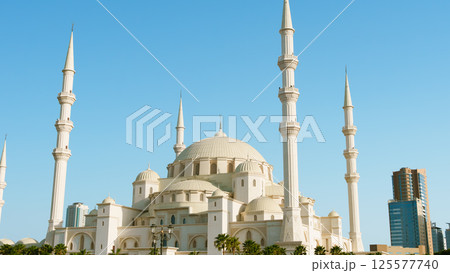 The new Sheikh Zayed Grand Mosque in Fujairah, United Arab Emirates 125577740