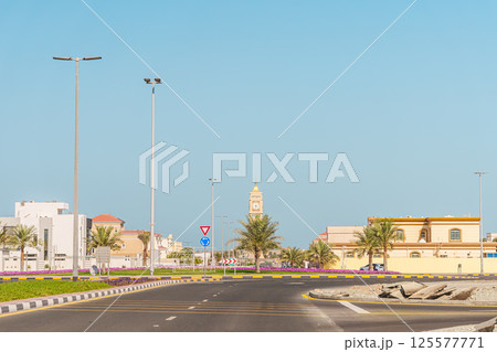 Deserted urban road Deserted urban road 125577771