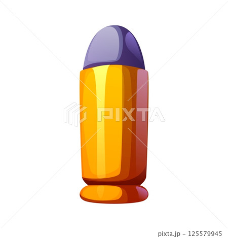 Texas cowboy bullet font typeset digit 1 one. Texas vintage cartoon vector math type figure, Wild West history mathematics typeface numeral symbol. American cowboy kids ABC font digit 125579945