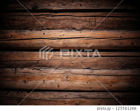 Natural Wooden Texture Background With Dark Shadows for Design Purposes 125581266