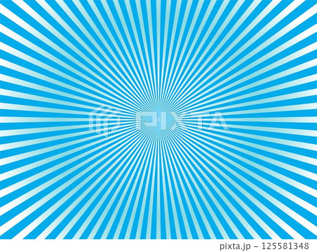 シンプルでポップな水色の集中線背景素材 シンプルでポップな水色の集中線背景素材 125581348