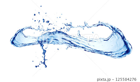 Water splash on white Water splash on white 125584276