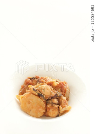 地中海料理のタコとポテト煮込み 125584693