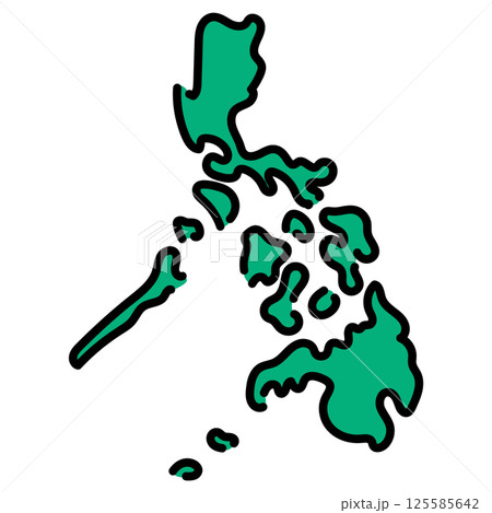 手書き_フィリピン共和国_ベクター素材 125585642