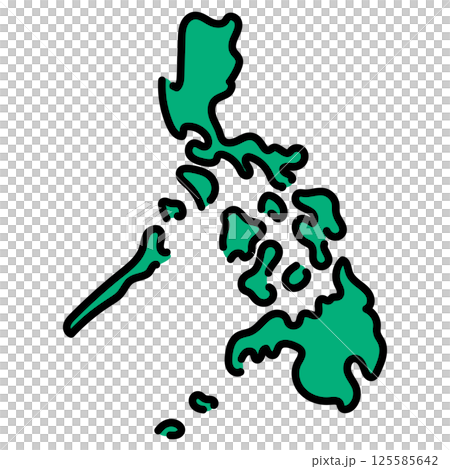 手書き_フィリピン共和国_ベクター素材 125585642