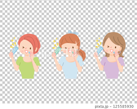 進行呼吸照護的女性 進行呼吸照護的女性 125585930