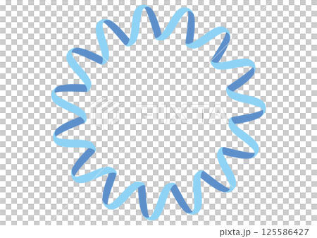 リボンのフレーム 125586427