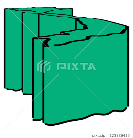 手書き_ベトナム社会主義共和国_ベクター素材_アイソメトリックイラスト 125586439