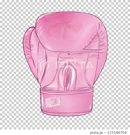 boxing gloves pink with flowers, women's boxing, sports set, isolated illustrations in high quality on white background, perfect for poster design, for sporting goods design, backgrounds. boxing gloves pink with flowers, women's boxing, sports set, isolated illustrations in high quality on white background, perfect for poster design, for sporting goods design, backgrounds. 125586704