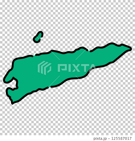 Handwritten_Democratic Republic of Timor-Leste_vector material 125587017