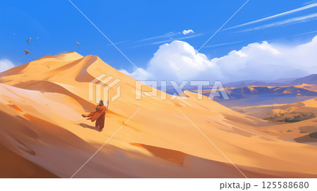 広大な砂漠 125588680