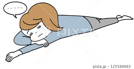 ネガティブなマインドに襲われて倒れる人 ネガティブなマインドに襲われて倒れる人 125589983