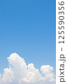 夏の青空と白い雲 125590356