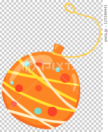 Orange water yo-yo illustration vector material Orange water yo-yo illustration vector material 125590441