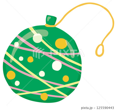 緑色の水ヨーヨーのイラスト ベクター素材 125590443