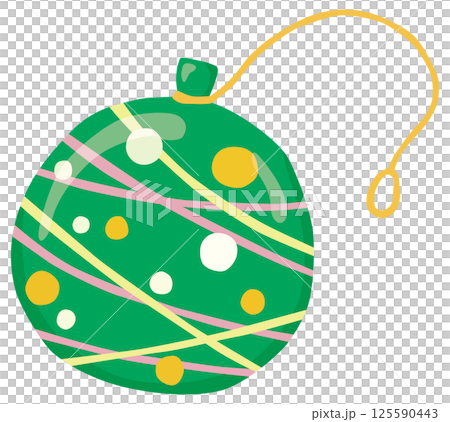 緑色の水ヨーヨーのイラスト ベクター素材 125590443