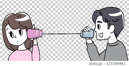 透過有線電話進行通信 透過有線電話進行通信 125590461