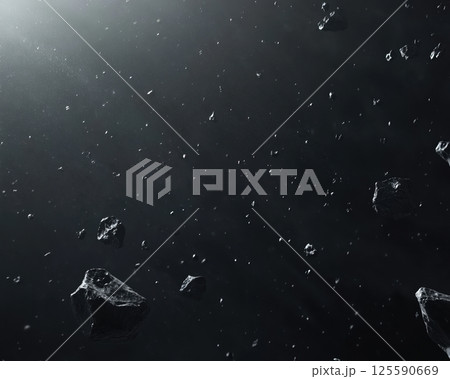 Collection of deep space backgrounds featuring asteroids stars dark skies and lunar landscapes 125590669