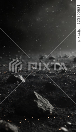 Collection of deep space backgrounds featuring asteroids stars dark skies and lunar landscapes 125590681