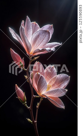 Magnolia flowers 125590893