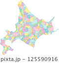 北海道市町村_パステル 125590916