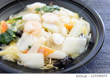 美味しいあんかけ海鮮焼きそば 美味しいあんかけ海鮮焼きそば 125590974